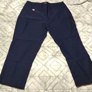 Premise navy stretch capris